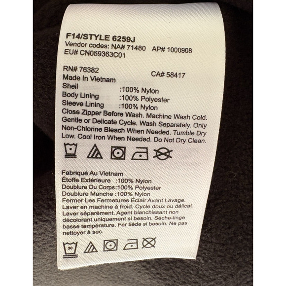 TIMBERLAND Men's XXL Fleece Lined Full Zip Windbreaker Waterproof Outdoor - Picture 12 of 15